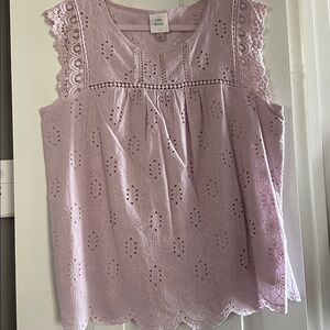 Knox Rose Lace Detail Blouse in Mauve.